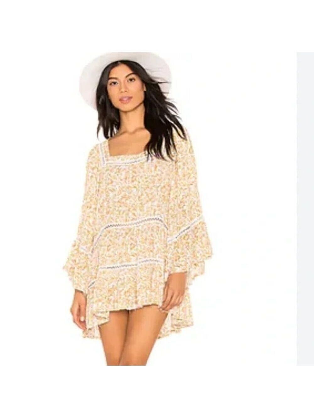 FREE PEOPLE Women’s Talk About It Tunic Top Mini Dress Sz Medium